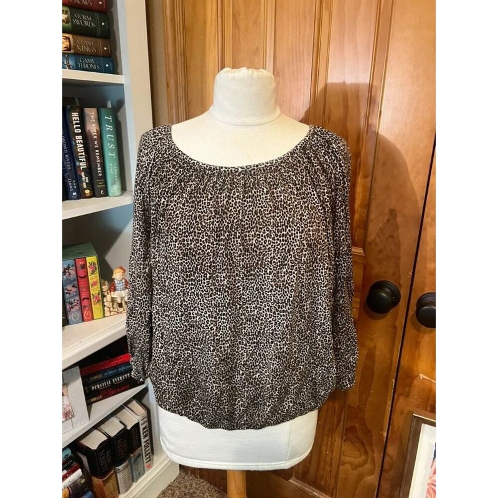 Michael Kors cheetah print blouse